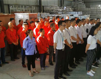 優(yōu)佰特廚房設(shè)備公司9月全體員工會(huì)順利召開，董事長發(fā)表重要講話