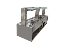 柜式帶玻璃罩保溫售賣(mài)臺(tái)